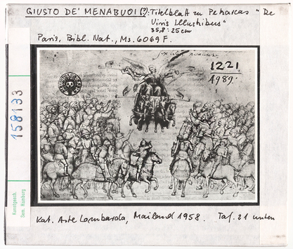 preview Giusto Menabuoi: Titelblatt zu Petrarcas "De Viris Illustribus", Paris, Bibliothèque Nationale, MS 6069 F 